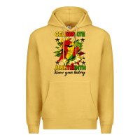 Antique Gold celebrate juneteenth know your history Premium Hoodie - HRA Design Shop