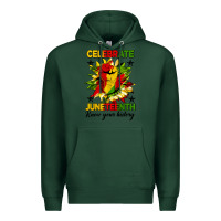 Sports Green celebrate juneteenth know your history Premium Hoodie - HRA Design Shop