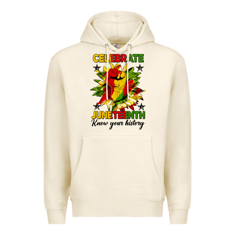 Celebrate Juneteenth Know Your History Premium Hoodie by HRA Design Shop | Teevron