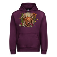 Mauve Wine cow Urban Hoodie - JahusDesignShop
