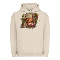 Pigment French Oak cow Urban Hoodie - JahusDesignShop