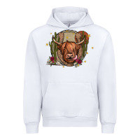 White cow Urban Hoodie - JahusDesignShop
