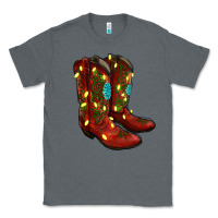Charcoal Heather cowboy boots christmas Classic Tee - RanaPortraitStore