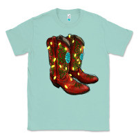 Seafoam cowboy boots christmas Classic Tee - RanaPortraitStore