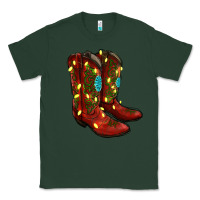 Sports Green cowboy boots christmas Classic Tee - RanaPortraitStore