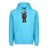 Ocean Blue black angus Premium Hoodie - RanaPortraitStore
