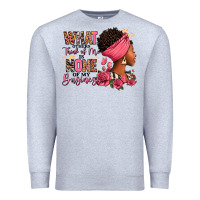 Heather Grey What other think of me is none of my business afro Premium Sweatshirt - RanaPortraitStore