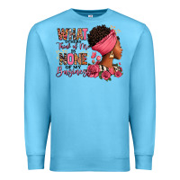Ocean Blue What other think of me is none of my business afro Premium Sweatshirt - RanaPortraitStore