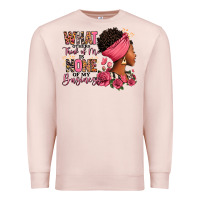 Pale Pink What other think of me is none of my business afro Premium Sweatshirt - RanaPortraitStore
