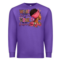 Purple What other think of me is none of my business afro Premium Sweatshirt - RanaPortraitStore