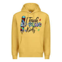 Antique Gold i teach au some kids Premium Hoodie - CowhideDigitalArt