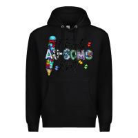 Black i teach au some kids Premium Hoodie - CowhideDigitalArt