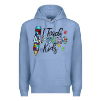 Colony Blue i teach au some kids Premium Hoodie - CowhideDigitalArt