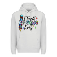 Dove Grey i teach au some kids Premium Hoodie - CowhideDigitalArt