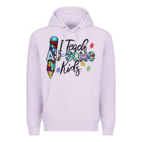 Lilac i teach au some kids Premium Hoodie - CowhideDigitalArt