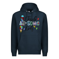 Navy i teach au some kids Premium Hoodie - CowhideDigitalArt