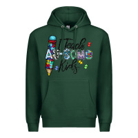 Sports Green i teach au some kids Premium Hoodie - CowhideDigitalArt