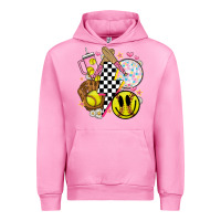 Fuchsia Pink retro softball Urban Hoodie - JahusDesignShop