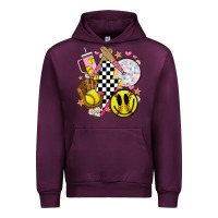 Mauve Wine retro softball Urban Hoodie - JahusDesignShop