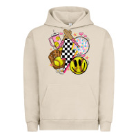 Pigment French Oak retro softball Urban Hoodie - JahusDesignShop