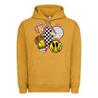 Pigment Peanut Butter retro softball Urban Hoodie - JahusDesignShop