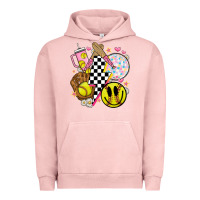 Pigment Salmon retro softball Urban Hoodie - JahusDesignShop