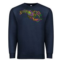 Navy Mardi Gras Crawfish Premium Sweatshirt - RanaPortraitStore