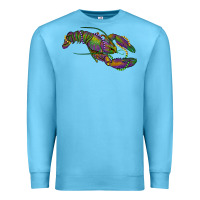 Ocean Blue Mardi Gras Crawfish Premium Sweatshirt - RanaPortraitStore
