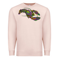 Pale Pink Mardi Gras Crawfish Premium Sweatshirt - RanaPortraitStore