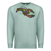 Seafoam Mardi Gras Crawfish Premium Sweatshirt - RanaPortraitStore