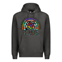 Charcoal Heather in a world where you can be anything be kind Premium Hoodie - CowhideDigitalArt