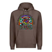 Coffee in a world where you can be anything be kind Premium Hoodie - CowhideDigitalArt
