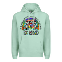 Seafoam in a world where you can be anything be kind Premium Hoodie - CowhideDigitalArt