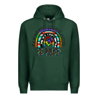 Sports Green in a world where you can be anything be kind Premium Hoodie - CowhideDigitalArt