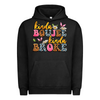Pigment Black kinda boujee kinda broke Urban Hoodie - JahusDesignShop