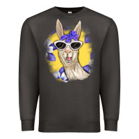 Smoke Llama With Sunglasses Premium Sweatshirt - RanaPortraitStore