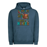 Pigment Midnight Navy living life somewhere between jesus take the wheel Urban Hoodie - JahusDesignShop