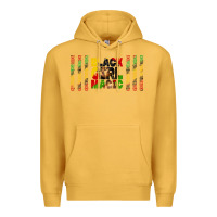 Mustard black girl magic libbey glass Premium Hoodie - HRA Design Shop