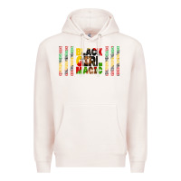 Pale Pink black girl magic libbey glass Premium Hoodie - HRA Design Shop