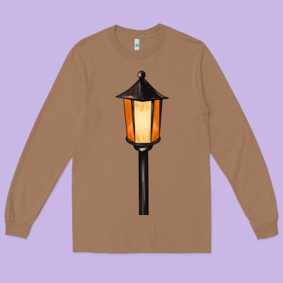 Street Lamp Long Sleeve Tee Designed By Barkaloodesign