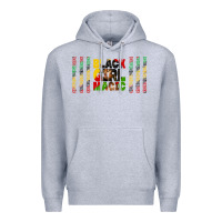 Heather Grey black girl magic libbey glass Premium Hoodie - HRA Design Shop