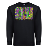 Black Mardi Gras Leopard Beads Brushstrokes Premium Sweatshirt - RanaPortraitStore
