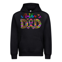 Black rainbow colors autism dad Urban Hoodie - AdoDesignShop
