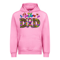 Fuchsia Pink rainbow colors autism dad Urban Hoodie - AdoDesignShop