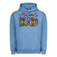 Pigment Pebble Blue rainbow colors autism dad Urban Hoodie - AdoDesignShop