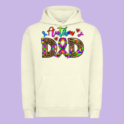 Rainbow Colors Autism Dad Urban Hoodie Designed By Adodesignshop