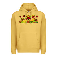 Antique Gold juneteenth sunflowers libbey glass Premium Hoodie - HRA Design Shop