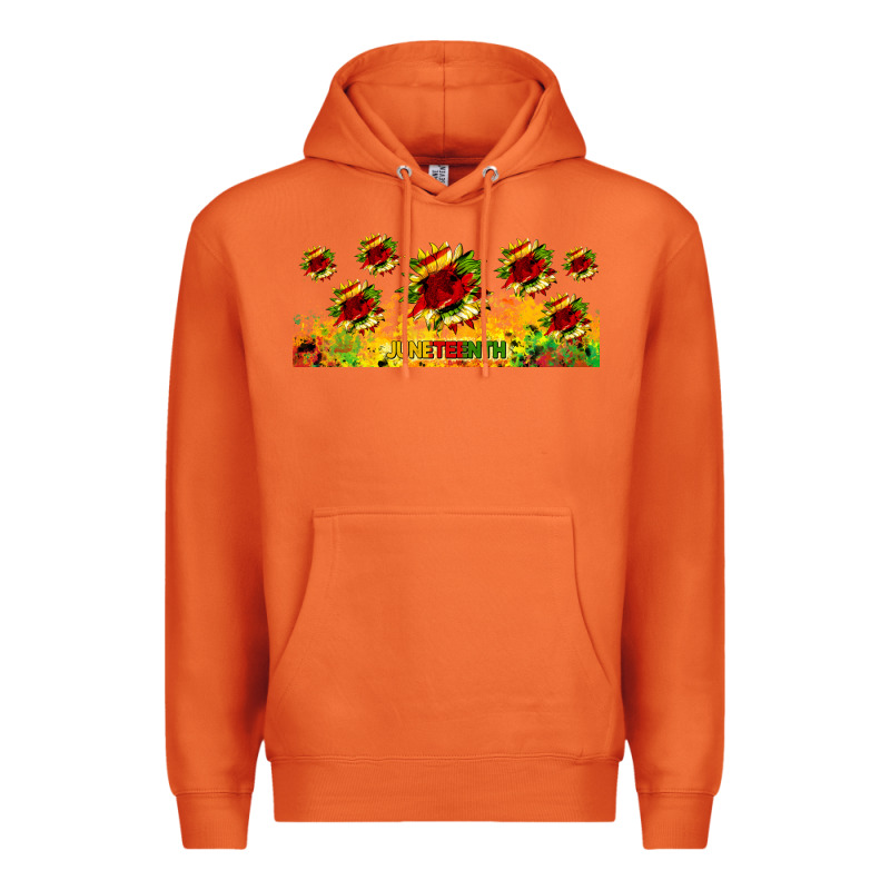 Juneteenth Sunflowers Libbey Glass Premium Hoodie by HRA Design Shop | Teevron