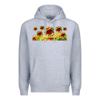 Heather Grey juneteenth sunflowers libbey glass Premium Hoodie - HRA Design Shop