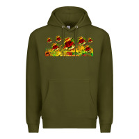Army Green juneteenth sunflowers libbey glass Premium Hoodie - HRA Design Shop